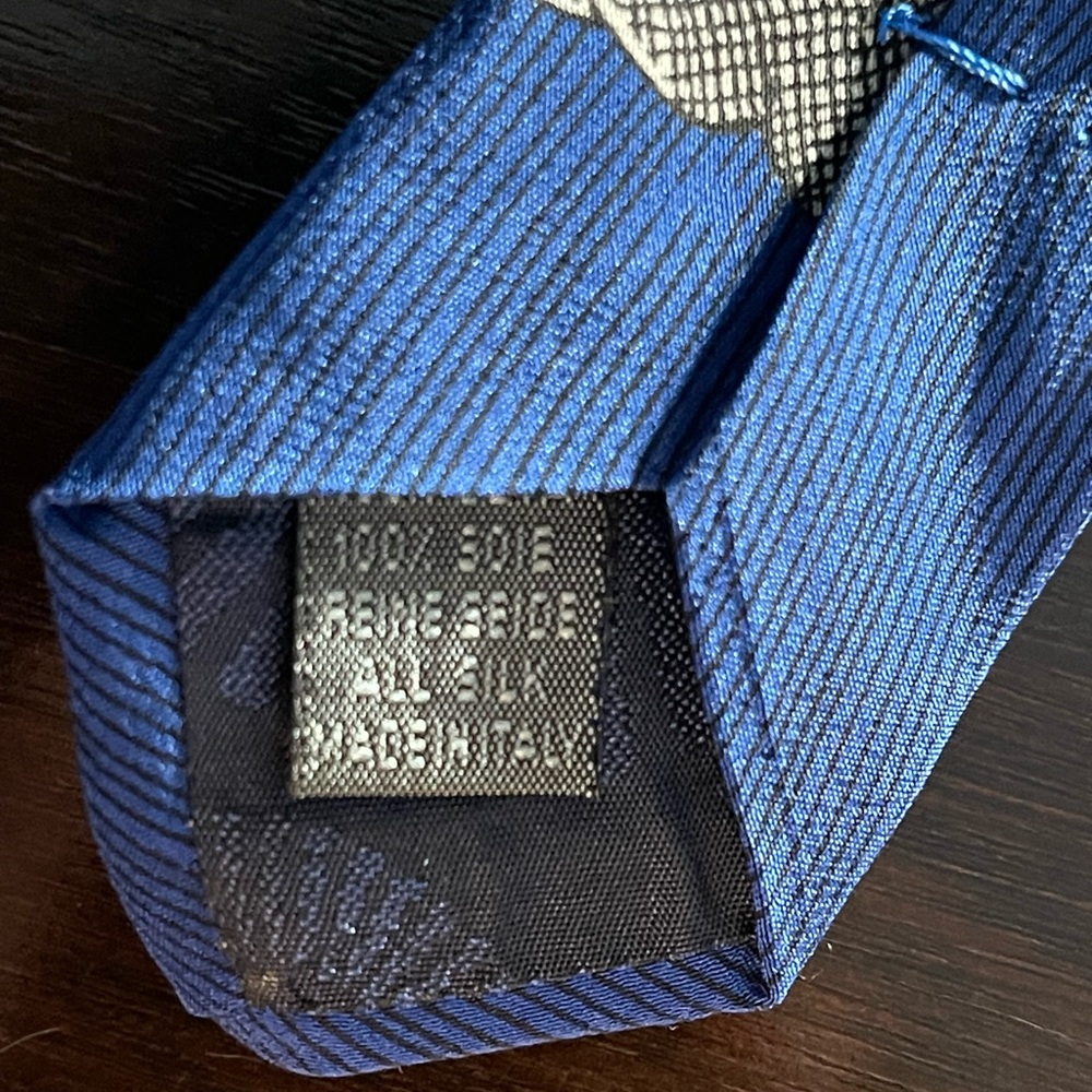 Fornasetti Blue And Yellow Architectural Design Tie View 5